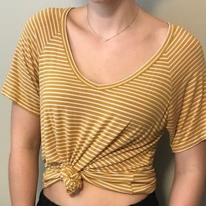 Soft & Sexy yellow striped T-shirt